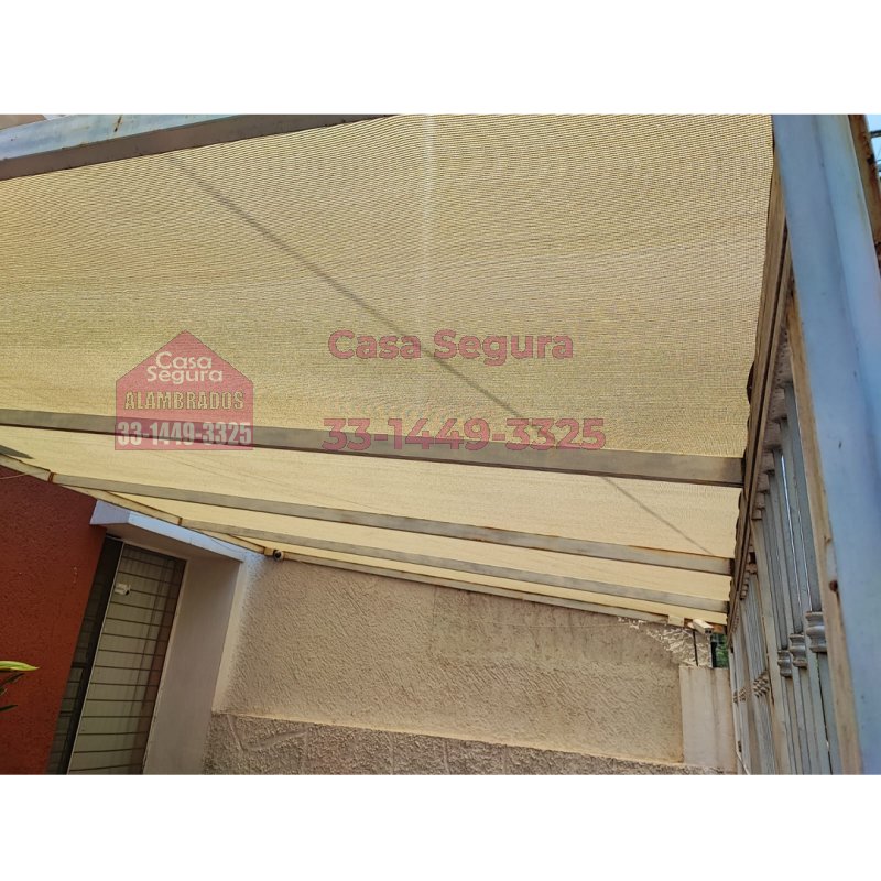 Malla Sombra para Toldos en Col. Jardines de la Cruz